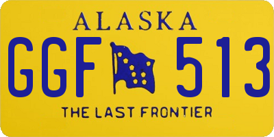 AK license plate GGF513