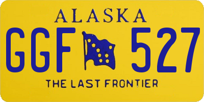 AK license plate GGF527