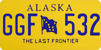 AK license plate GGF532