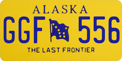 AK license plate GGF556