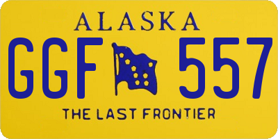 AK license plate GGF557