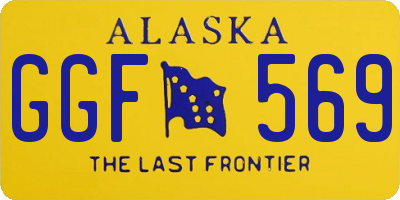 AK license plate GGF569