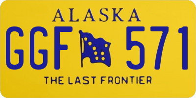 AK license plate GGF571