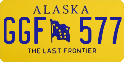 AK license plate GGF577
