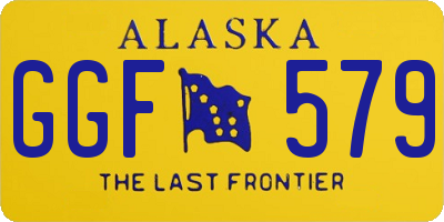 AK license plate GGF579