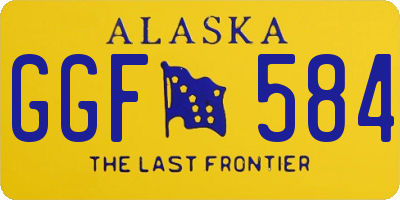AK license plate GGF584