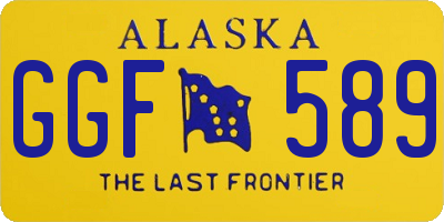 AK license plate GGF589