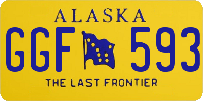 AK license plate GGF593