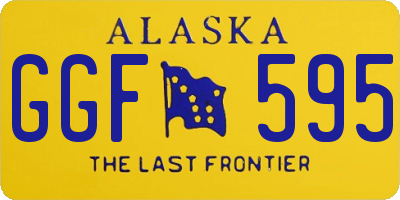 AK license plate GGF595