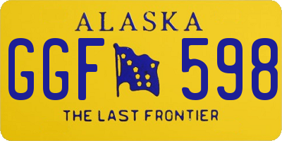 AK license plate GGF598