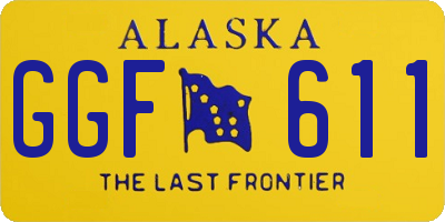 AK license plate GGF611