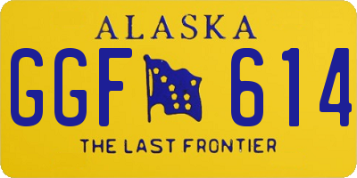 AK license plate GGF614
