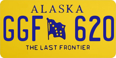 AK license plate GGF620