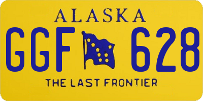 AK license plate GGF628
