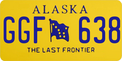 AK license plate GGF638