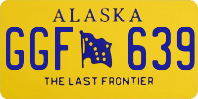 AK license plate GGF639