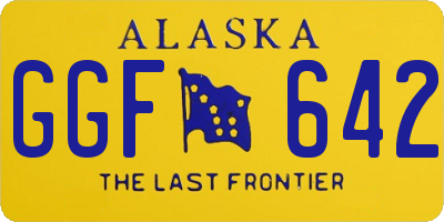 AK license plate GGF642