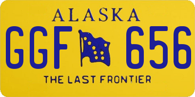 AK license plate GGF656