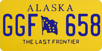 AK license plate GGF658