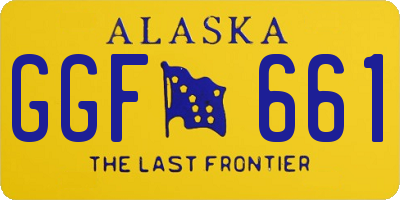 AK license plate GGF661