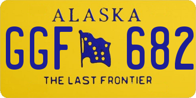 AK license plate GGF682