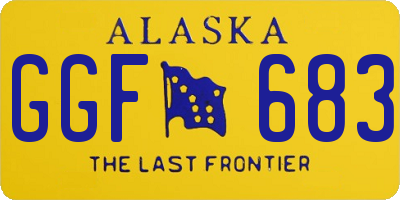 AK license plate GGF683
