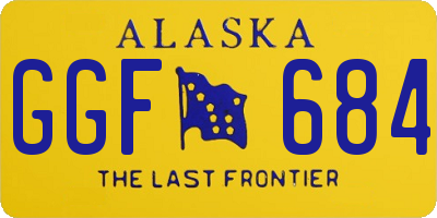AK license plate GGF684
