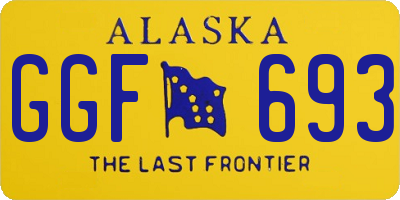 AK license plate GGF693