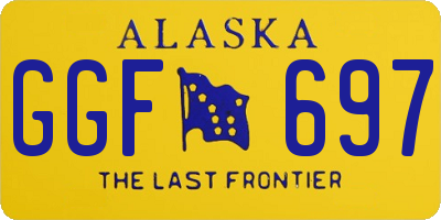 AK license plate GGF697