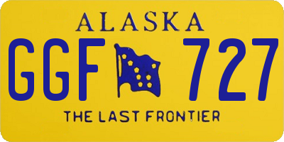 AK license plate GGF727