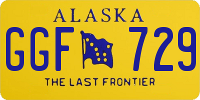 AK license plate GGF729