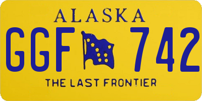 AK license plate GGF742