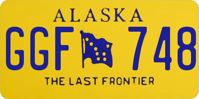 AK license plate GGF748