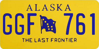 AK license plate GGF761