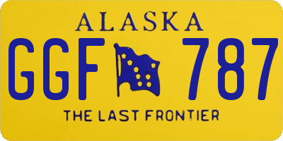 AK license plate GGF787