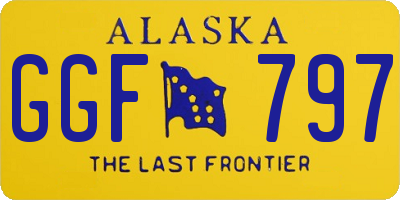 AK license plate GGF797