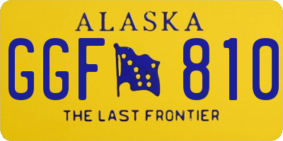 AK license plate GGF810