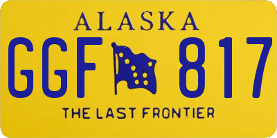 AK license plate GGF817