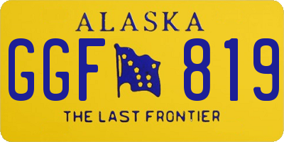 AK license plate GGF819