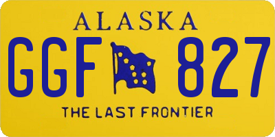 AK license plate GGF827