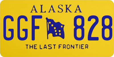 AK license plate GGF828