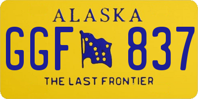 AK license plate GGF837