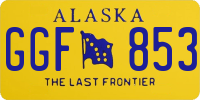 AK license plate GGF853