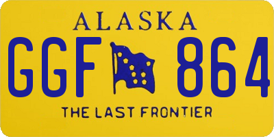 AK license plate GGF864