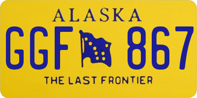 AK license plate GGF867