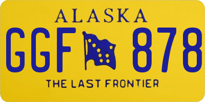 AK license plate GGF878