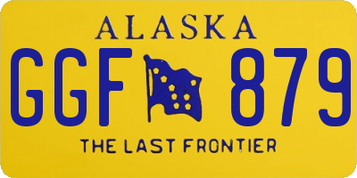 AK license plate GGF879