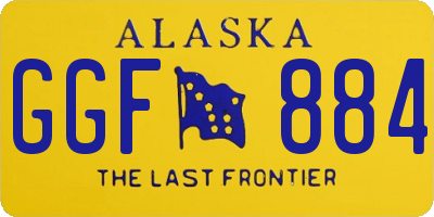 AK license plate GGF884
