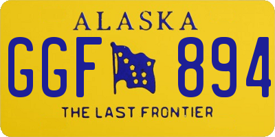 AK license plate GGF894