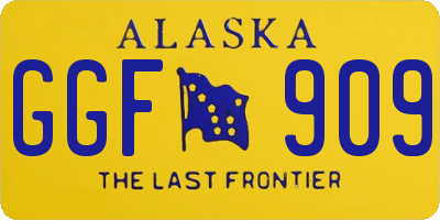 AK license plate GGF909